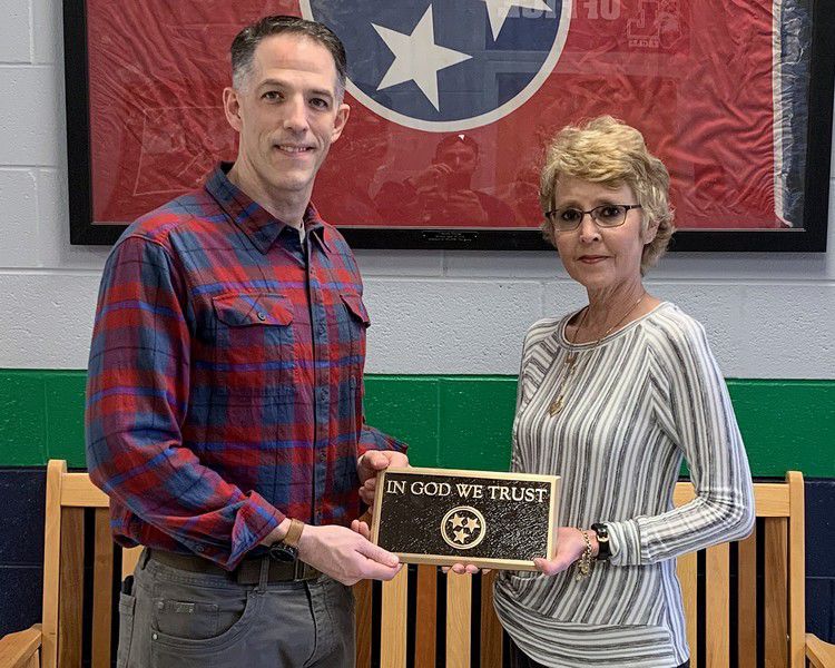 'In God We Trust' plaque unveiled